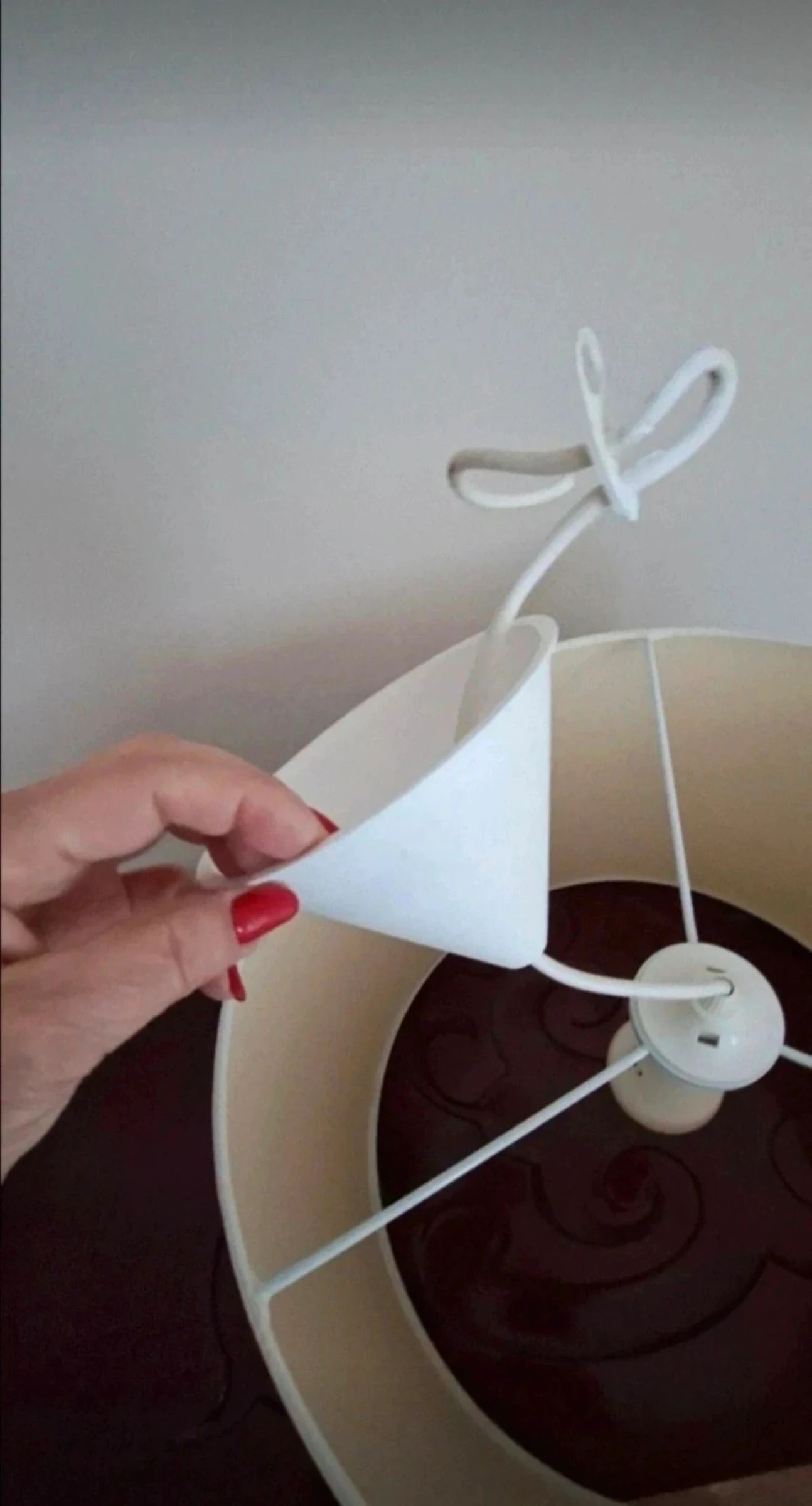 Ceiling lamp. Drum design – photo 4